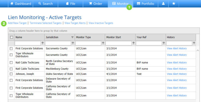 Add New Target
