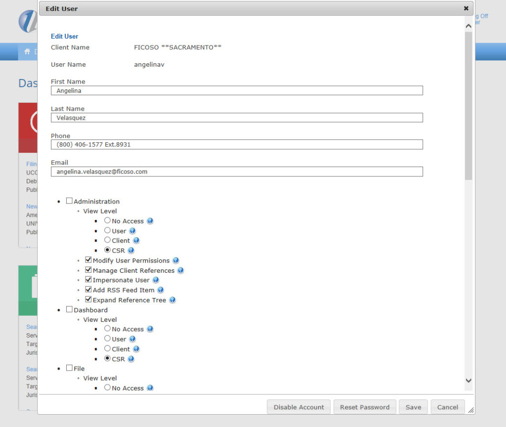 Adjust System Access