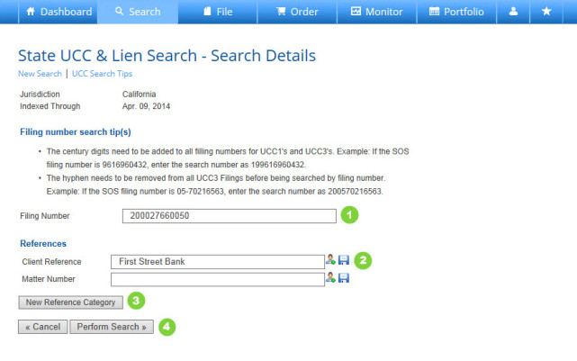 Search Details